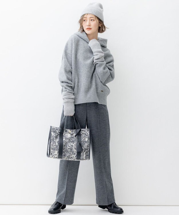 23区 ピュアカシミヤ アーム ウォーマー ライトグレー系