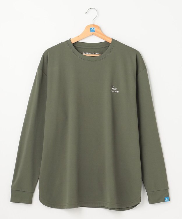 SHARE PARK MENS 【UNISEX】吸水速乾 LMCバックプリントロングスリーブTシャツ（L・XLサイズ） オリーブ