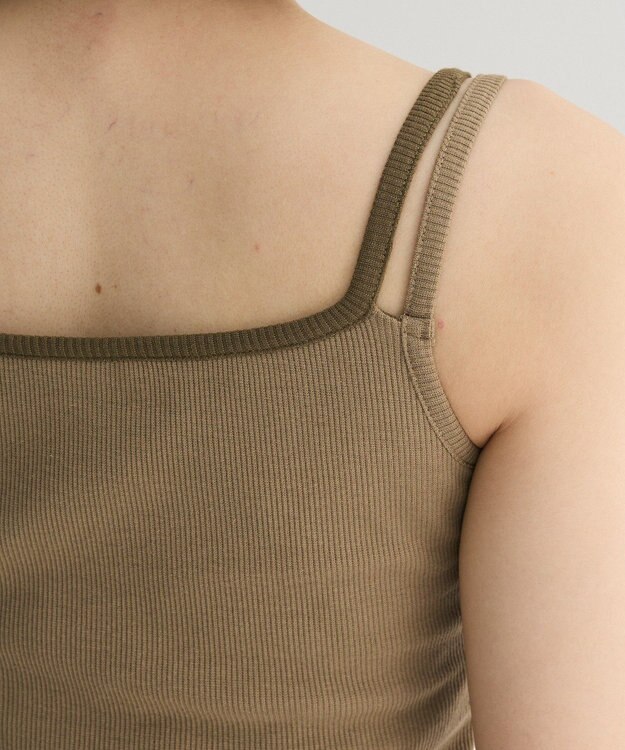 Green Parks ・Ｐｅｔｉｔ　Ｆｌｅｕｒ　レイヤードキャミ（カップ付 Gray Mixture