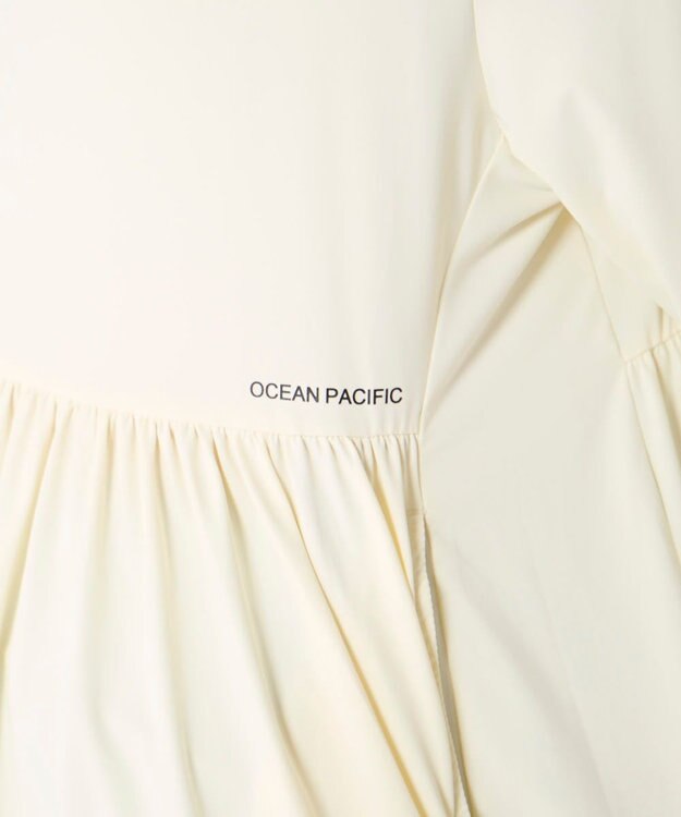 OP／FILA 【Ocean Pacific】接触冷感SNC｜フレアシルエットラッシュガード ホワイト