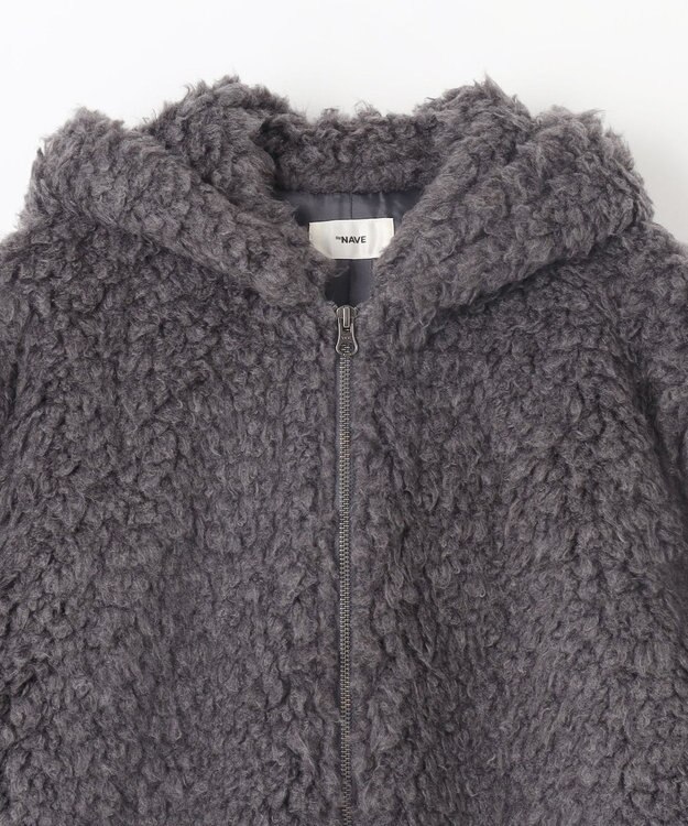 NAVE 【ReNAVE】プードルボア ジャケット チャコール系