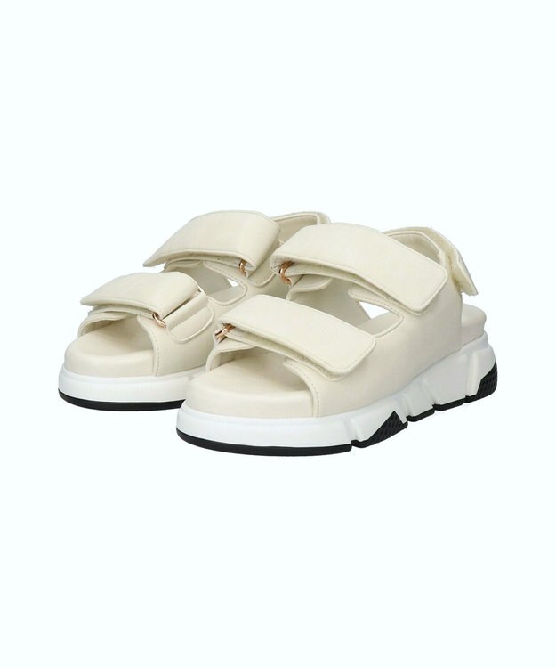 Bridget Birkin 【PARADIS COULEUR】パフィーベルトサンダル オフホワイト