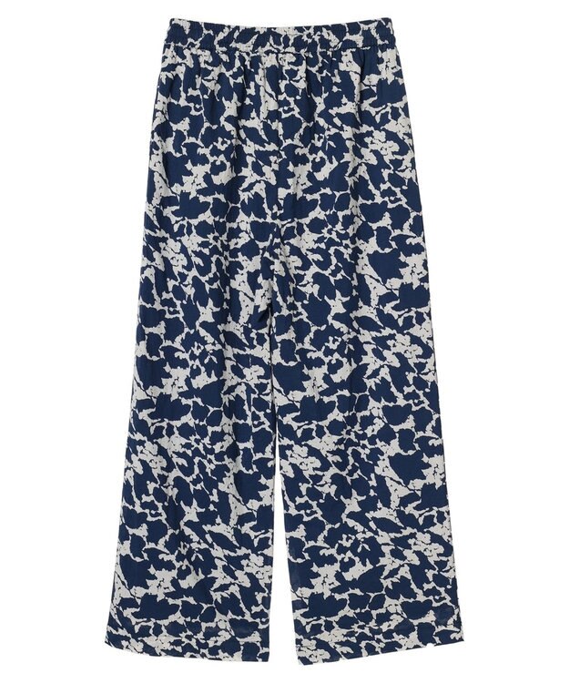 CRAFT STANDARD BOUTIQUE インド綿総柄イージーパンツ Navy