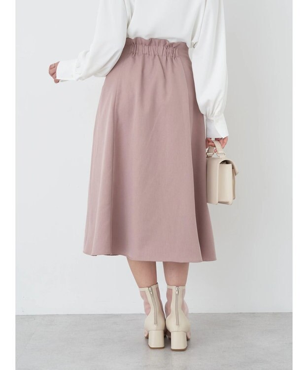 earth music&ecology すきな丈フレアスカート Pink