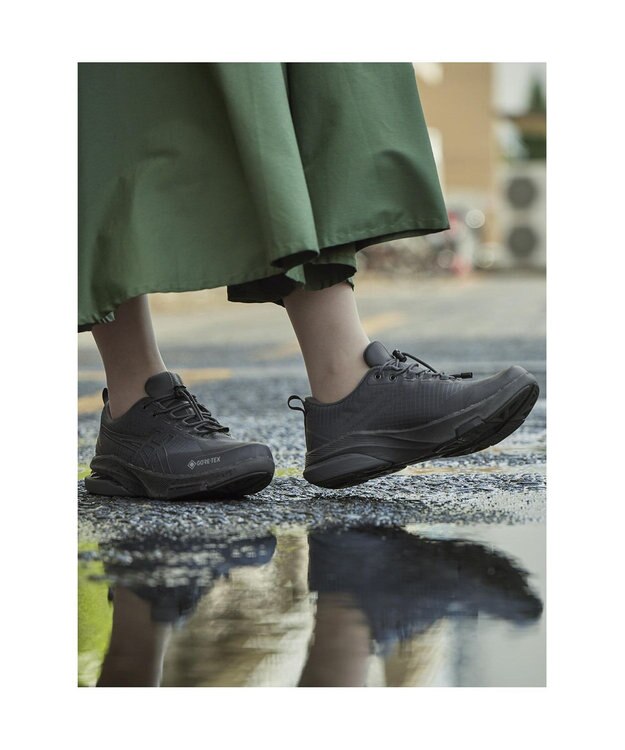 ASICS WALKING ゲルライドウォーク 3E相当 GORE-TEX防水 グレー系