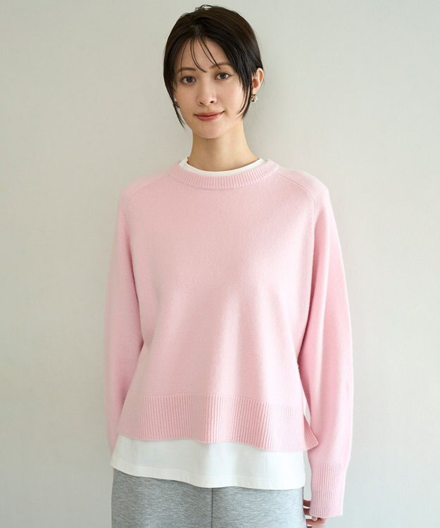 UNFILO コットンスムース レイヤードインナー オフ(無地)