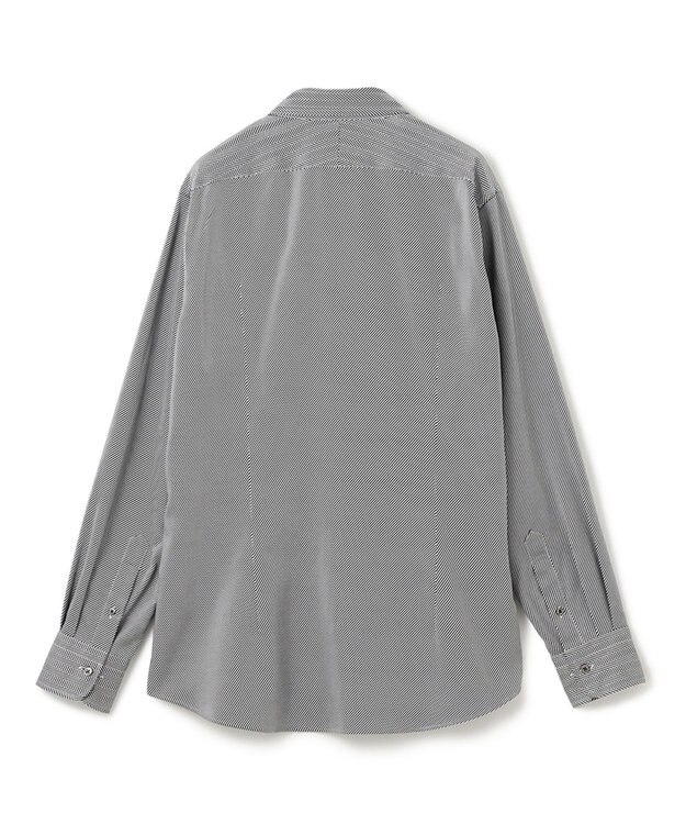 JOSEPH HOMME 【洗える】ツイルへリンボンクレイジー　ドレスシャツ ブラック系1