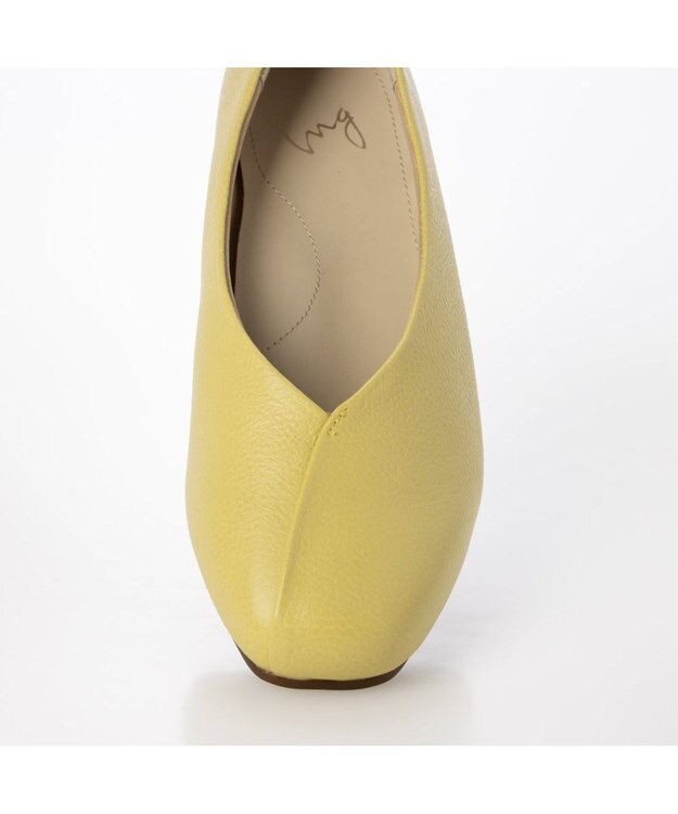 ing <ing>Vカットフラットパンプス イエロー