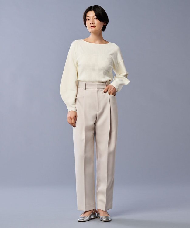 uncrave 【手洗い可】スムース ニット ビスチェ プルオーバー（uncrave STANDARD） エクリュ