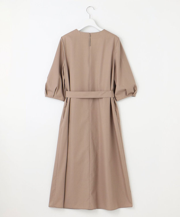 自由区 【洗える】タイプライター ワンピース モカ