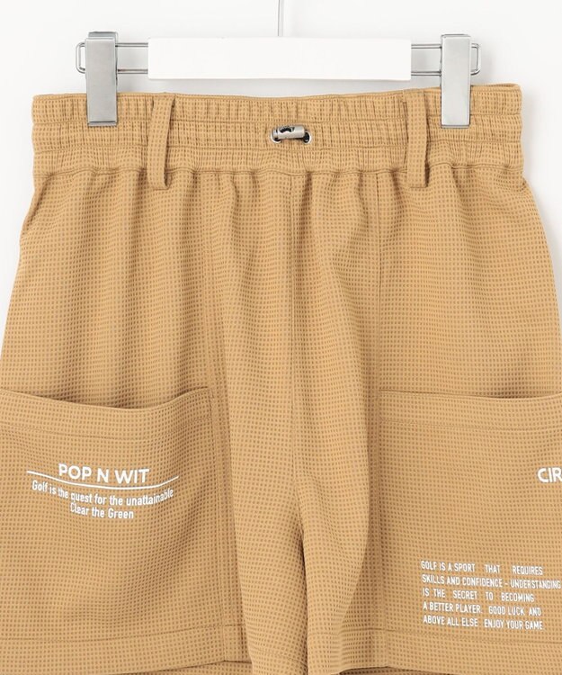 PW CIRCULUS 【WOMEN】ワッフルショーツ ゴルフウェア レディース ベージュ系