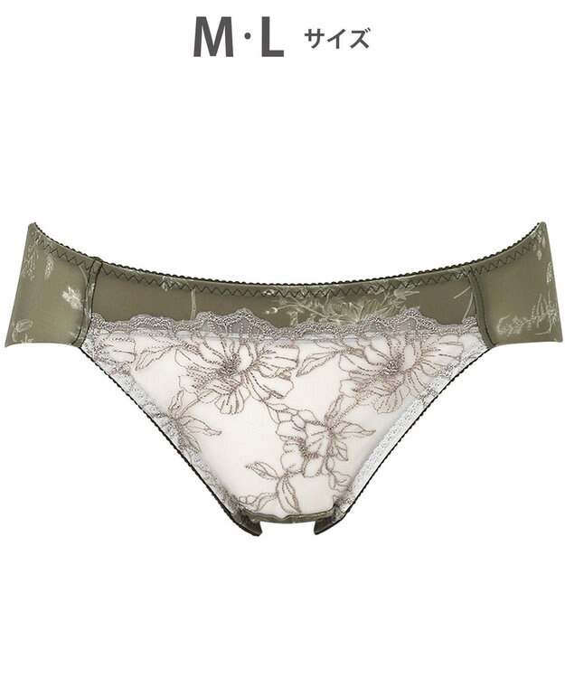 WACOAL ショーツ BXC405とペア はきこみ丈あさめ アウターにひびきにくい(後ろ裾) レディース PXC105 /ワコール オリーブ