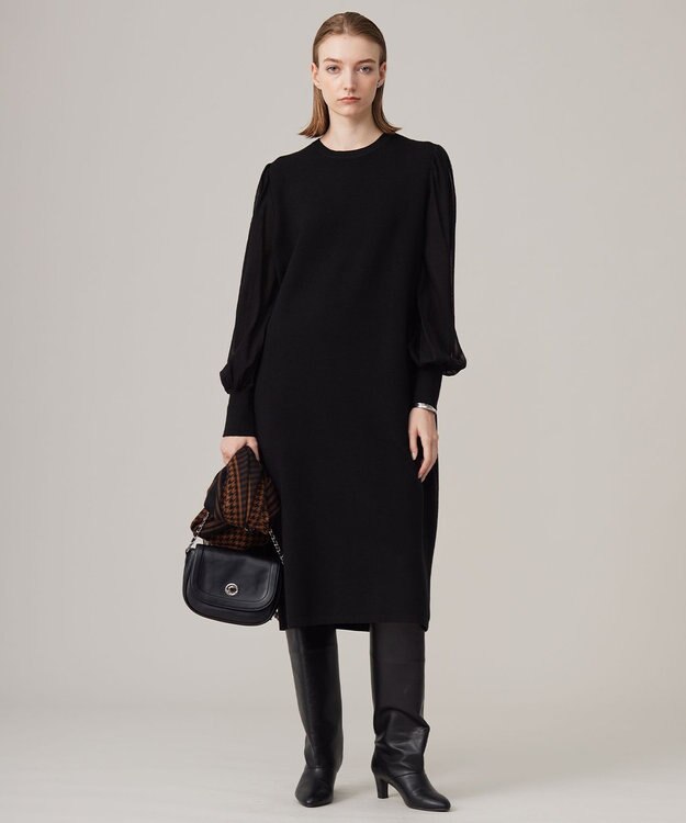 ICB コンビネーションチェックカシミヤストール ブラウン柄系