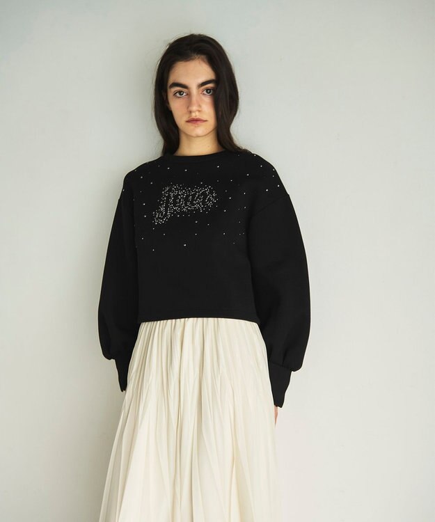 GRACE CONTINENTAL ロゴカットトップ ブラック