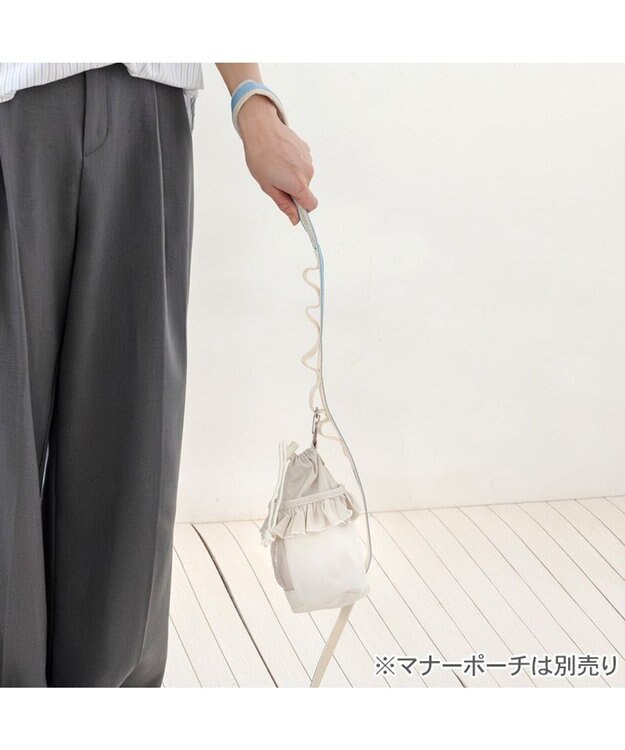 PET PARADISE ペットパラダイス 小花柄 デニム リード ＳＭ 中型犬 ブルー