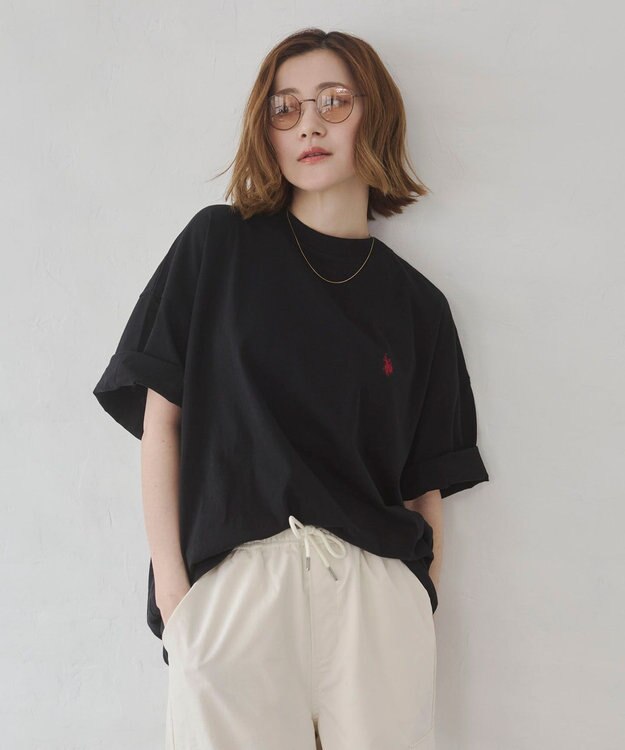 WEGO 【ユニセックス着用ITEM】別注USPOLO　ヘビーウエイトBIGT（S） ブラック