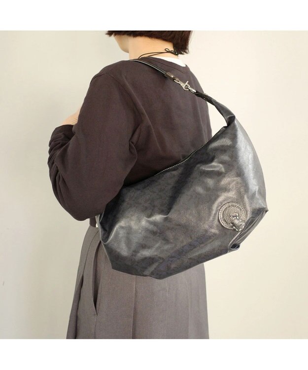 PELLE BORSA ショルダーバッグ Alive アライブ 4344 ネイビー