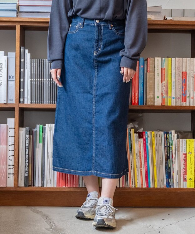 caqu FS 4/5丈 デニムスカート 1year
