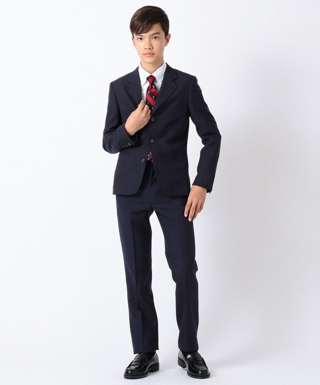 J.PRESS KIDS 【140-170cm】ギャバタッサー パンツ ネイビー系