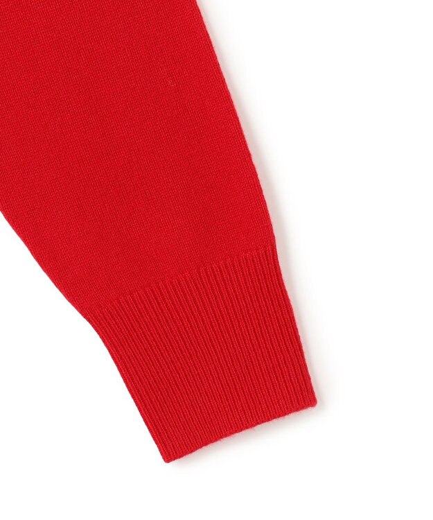 UNFILO カシミヤブレンド クルーネックニット レッド