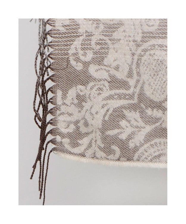 UNBILLION カシュネ cache nez / グラデーションジャカードストール ブラウン