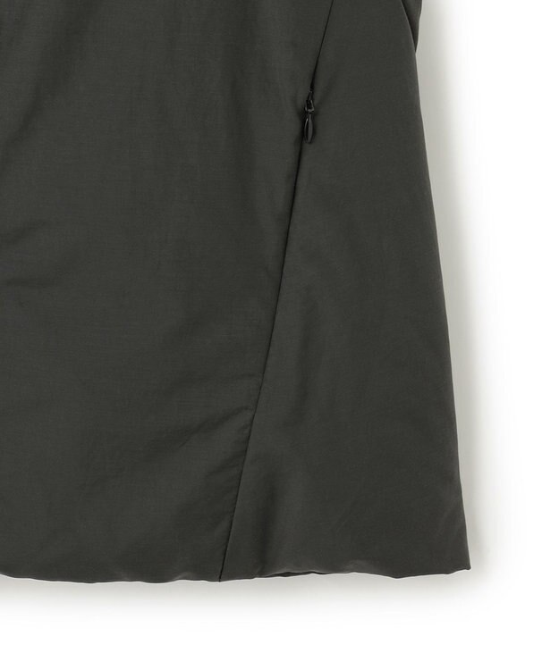 ICB 【撥水加工】ADSダウン フーデット ベスト チャコールグレー系