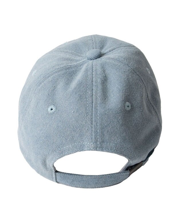 WEGO サークルフリンジロゴデニムキャップ デニム淡加工色