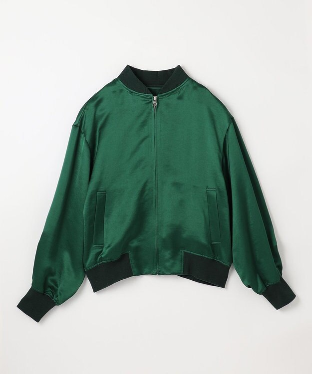 NAVE 【ReNAVE】タンブラーサテン ブルゾン グリーン系