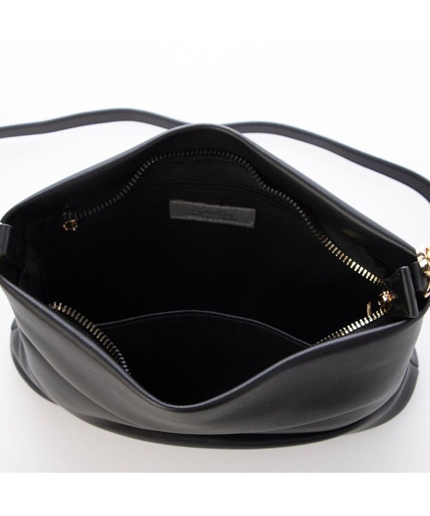 UNBILLION カシュカシュ cachecache / ギャザーチェーン2wayショルダー ブラック