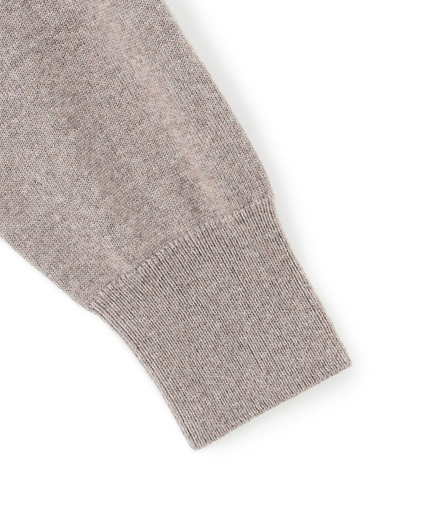 23区 S 【洗える】インターシャ ロゴ ニット ブラウン系