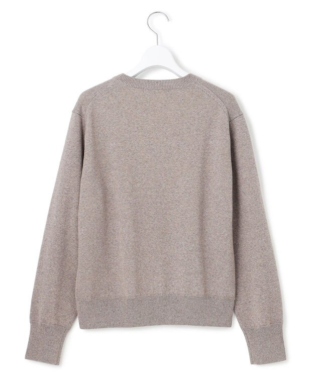 23区 S 【洗える】インターシャ ロゴ ニット ブラウン系