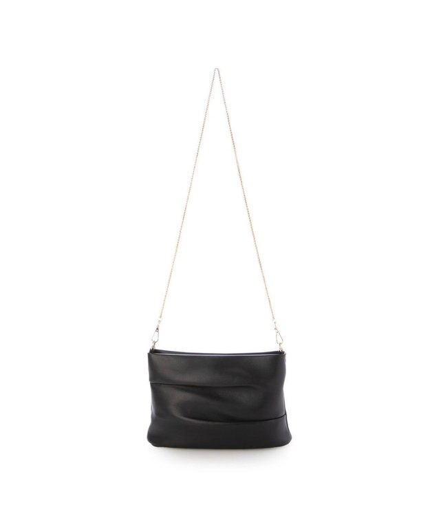 UNBILLION カシュカシュ cachecache / ギャザーチェーン2wayショルダー ブラック