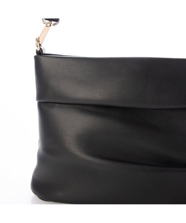 UNBILLION カシュカシュ cachecache / ギャザーチェーン2wayショルダー ブラック