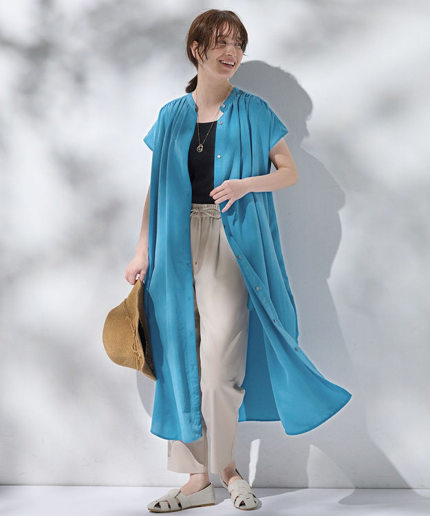 ANY リブニットタンクトップ チャコール×ラメ