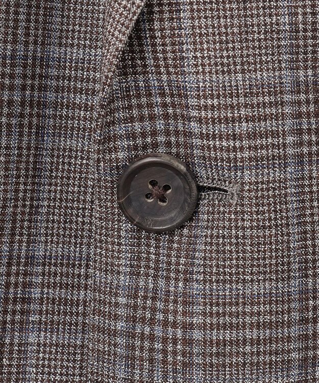 J.PRESS MEN 【NEW STAGE】 KASURI DYEING チェック ジャケット ブラウン系3