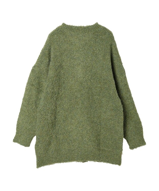 Green Parks ブークレゆるニットカーディガン Green