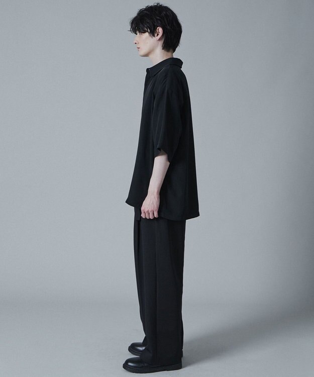 WEGO トロミBIGシャツ（S） ブラック