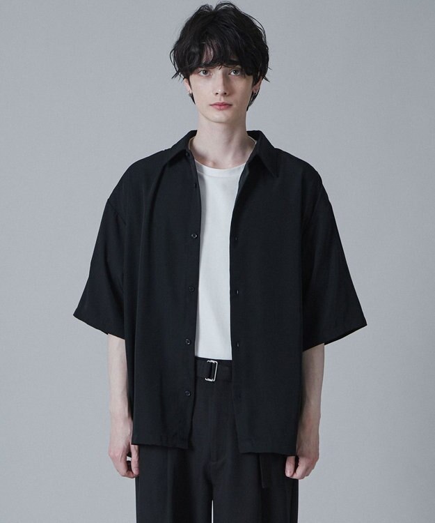 WEGO トロミBIGシャツ（S） ブラック