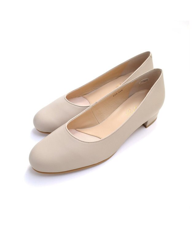 Pointer 日本製 美脚ラウンドトゥパンプス トープ