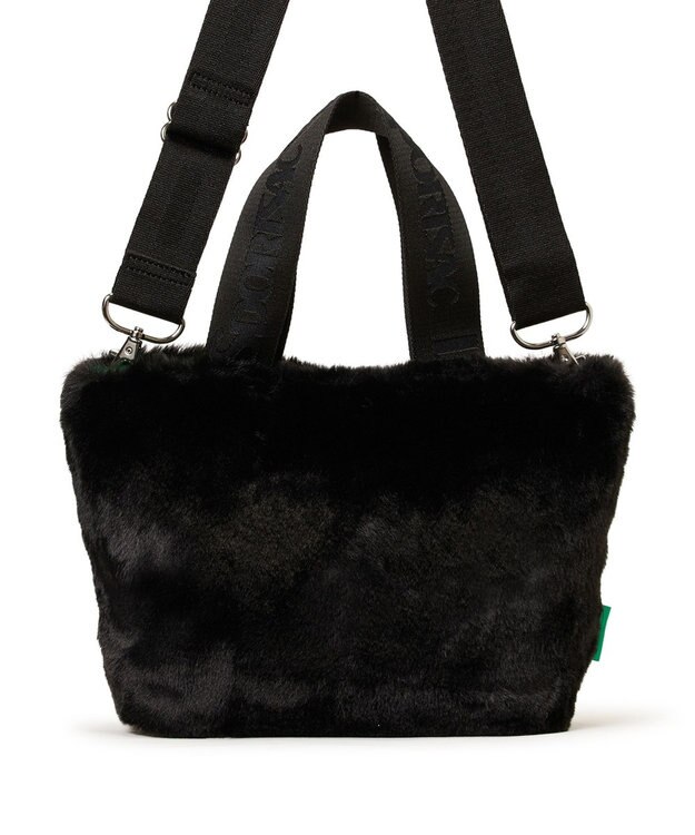 LeSportsac FUR E/W TOTE/ブラックフラッフィーファー ブラックフラッフィーファー