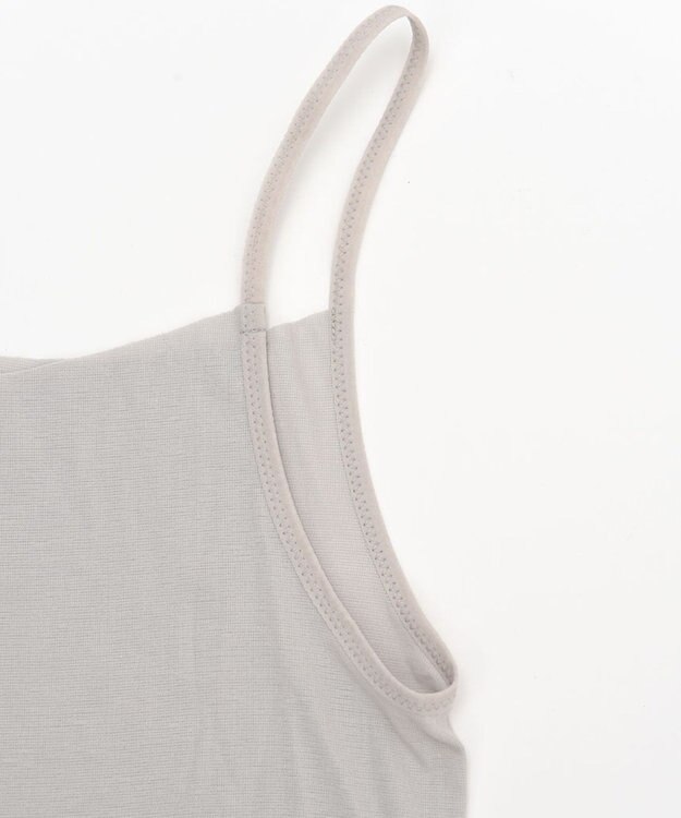 Wing インナー 【綿の贅沢オーガニック フラットタイプ】 オーガニックコットン混素材 ひびきにくく薄くて軽い キャミソール EL1048 ウイング／ワコール シェルベージュ