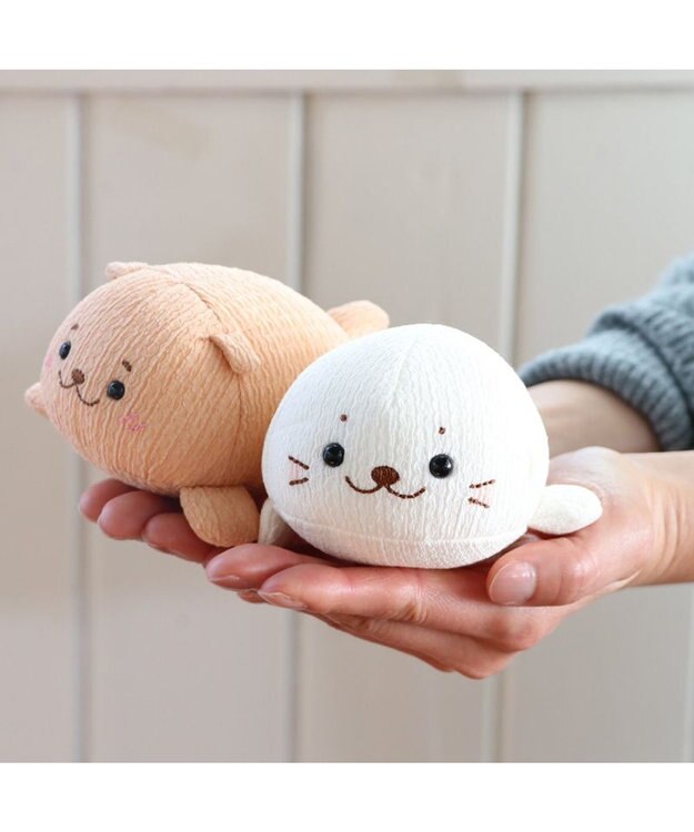 Mother garden しろたん ちりめん ちびマスコット 《しろたん/らっこいぬ》単品 しろたん