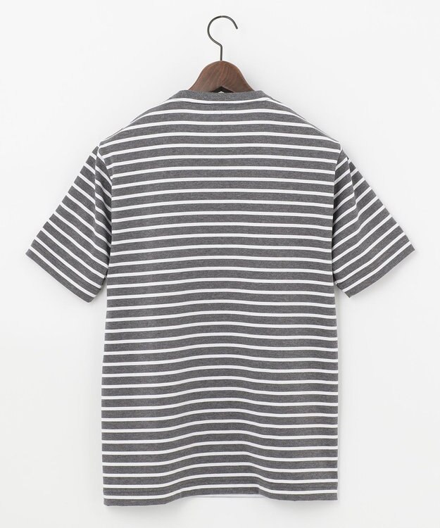 JOSEPH ABBOUD MOUNTAIN 【UNISEX】ギザンティ天竺ボーダー Tシャツ グレー系2