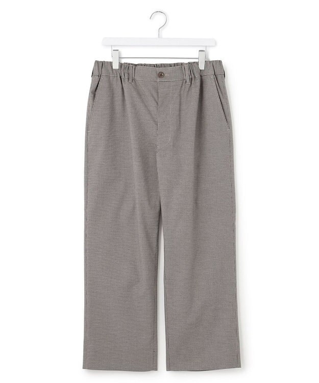 J.PRESS YORK STREET 【UNISEX】クラシックチェック ワイドバギーパンツ グレー系3