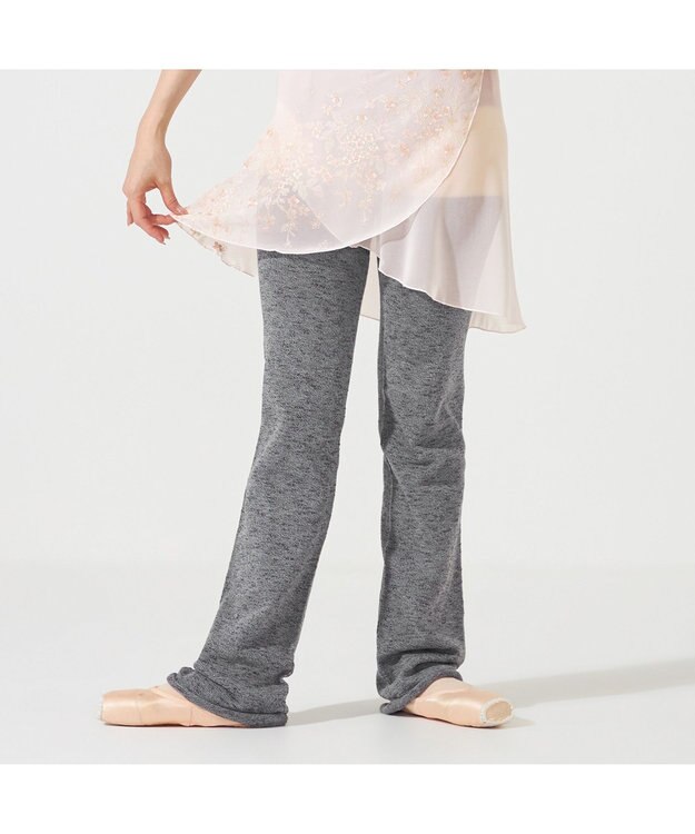 Chacott ◎【Nela ライン】レッグウォーマー グレー杢