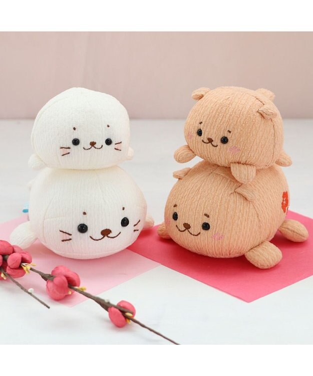 Mother garden しろたん ちりめん ちびマスコット 《しろたん/らっこいぬ》単品 しろたん