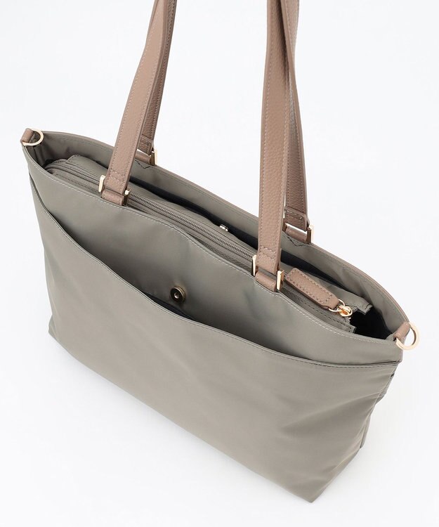 LA BAGAGERIE コンビ2WAYトートバッグ MEDIUM グレー