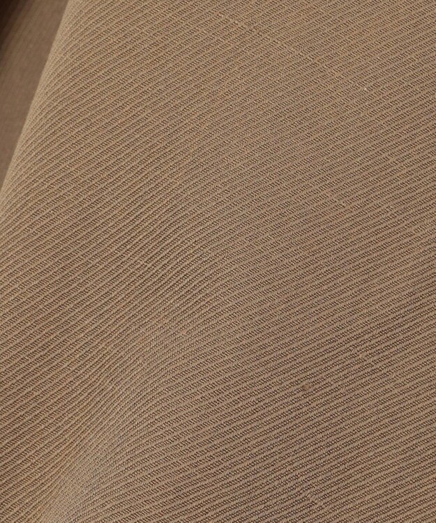 23区 【エステータ】ウールリネン 半袖フレアワンピース カーキ系