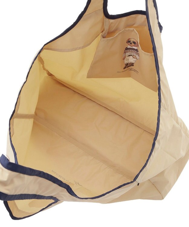 MOONBAT POLO RALPH LAUREN(ポロ ラルフローレン) ポケッタブルレインバッグ SEASON BEAR ポロベア ベージュ