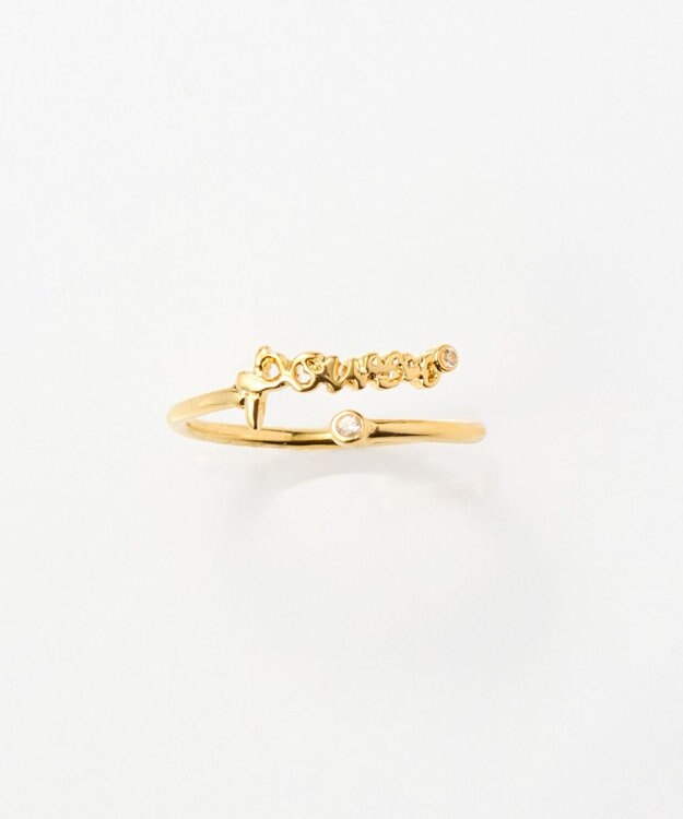 Phoebe ラッキーレターピンキーリングパワー) ゴールド